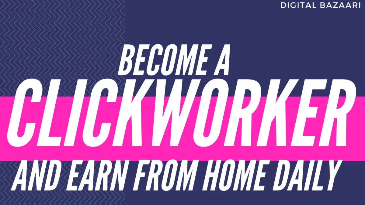 become a clickworker and earn from home