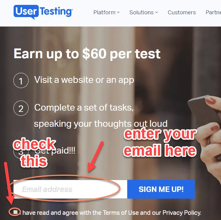 usertesting.com become a tester