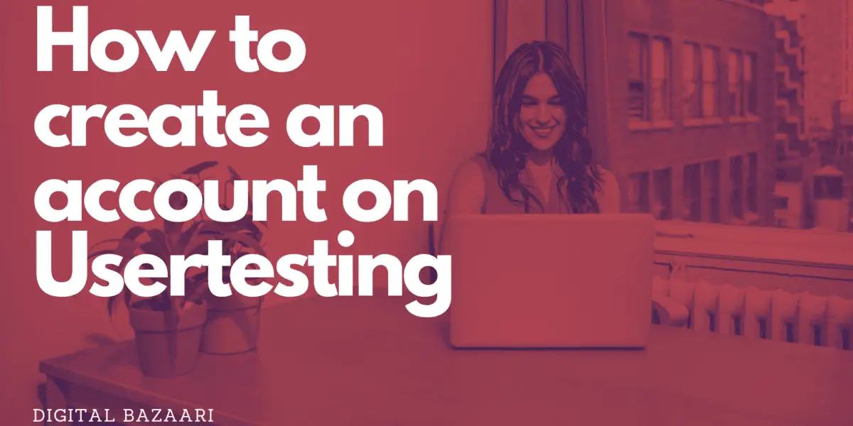 create an account on usertesting