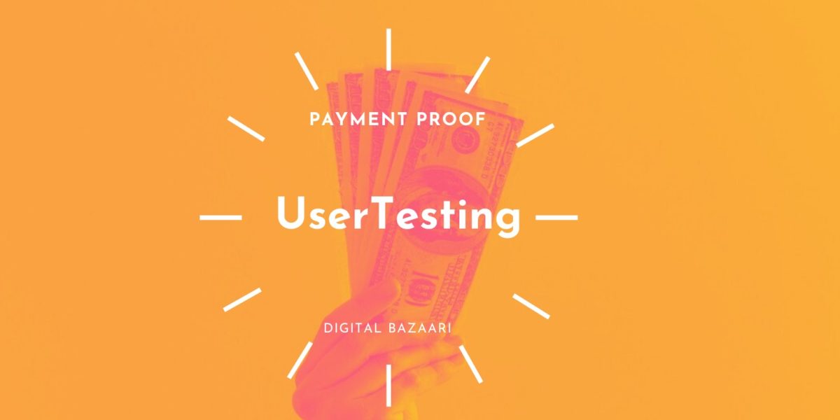 usertesting payment proof