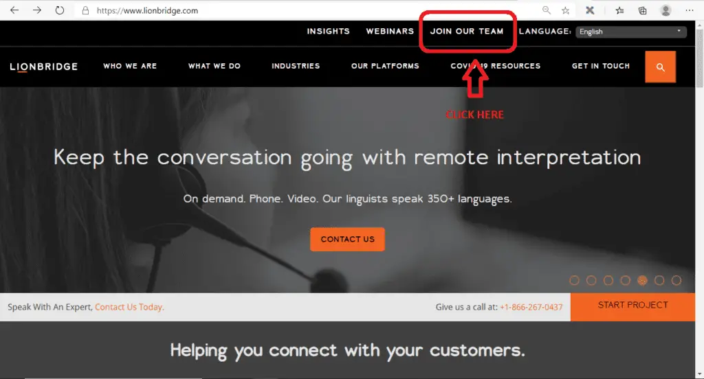 join lionbridge working team