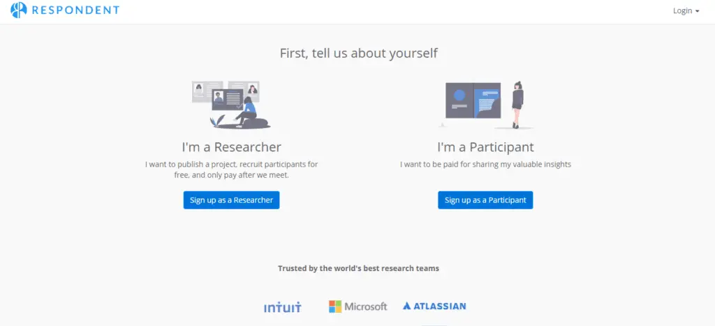 Respondent Signup Process