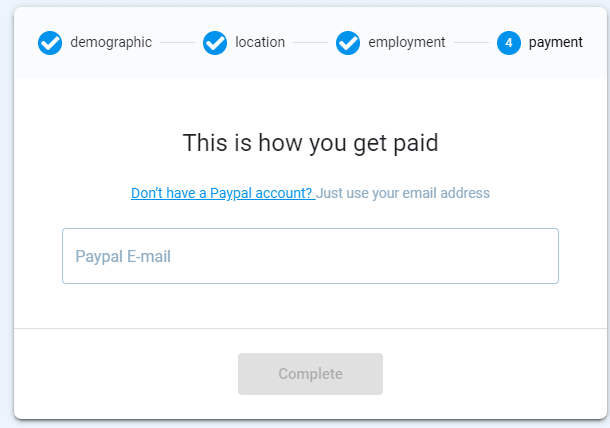 Respondent payment method