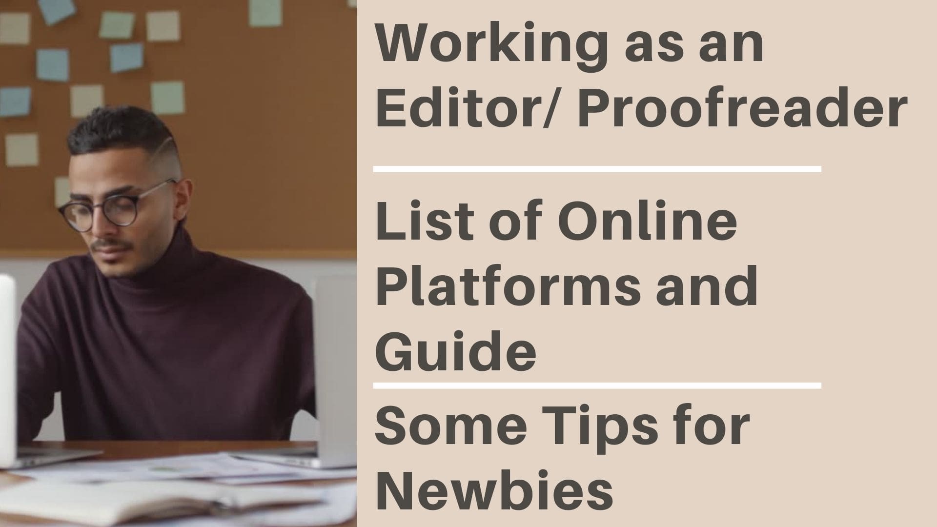 working online as an editor/proofreader