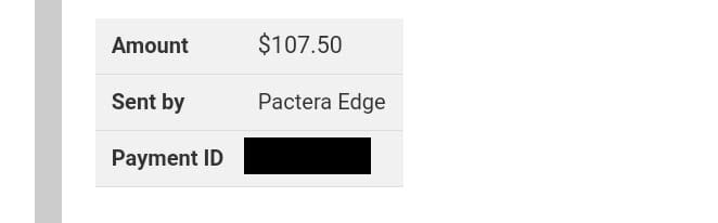 pactera edge payment proof