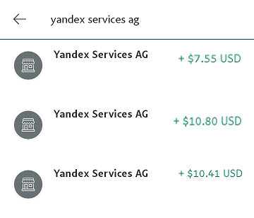 yandex toloka payment proof paypal