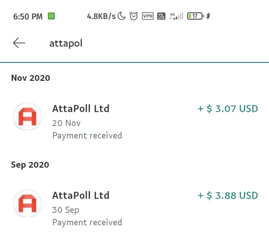 another attapoll payment proof