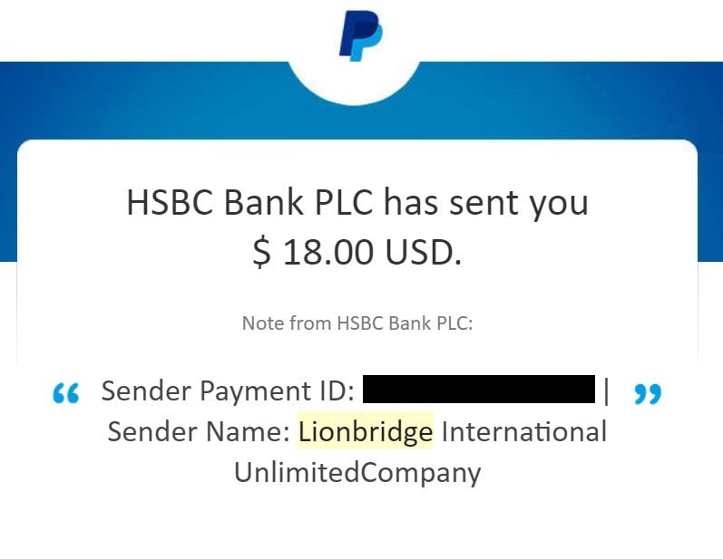 lionbridge ai data collection payment proof