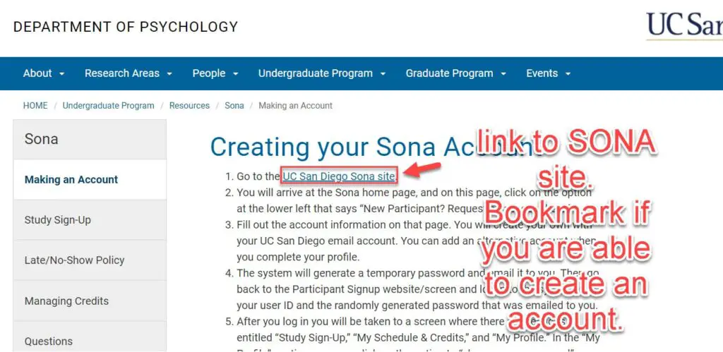 how to find SONA links for paid studies