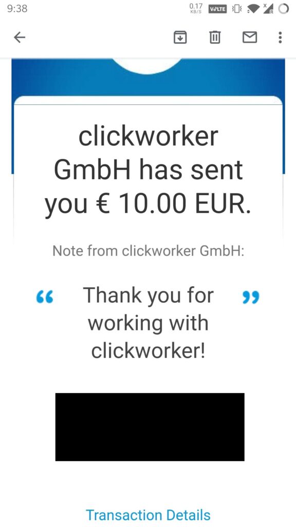 clickworker payment proof july 2021 latest