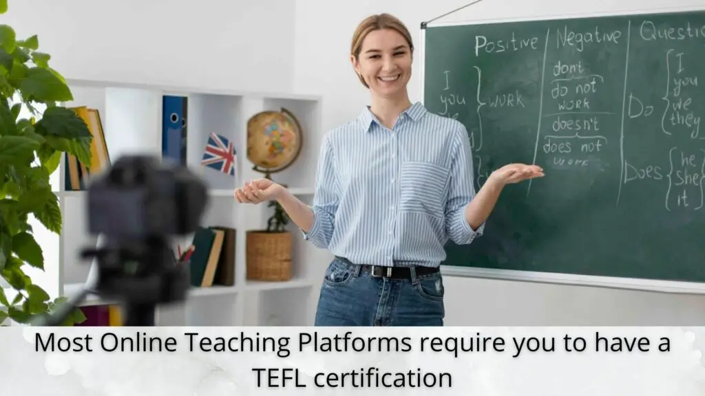 what is TEFL certificate for english tutor jobs