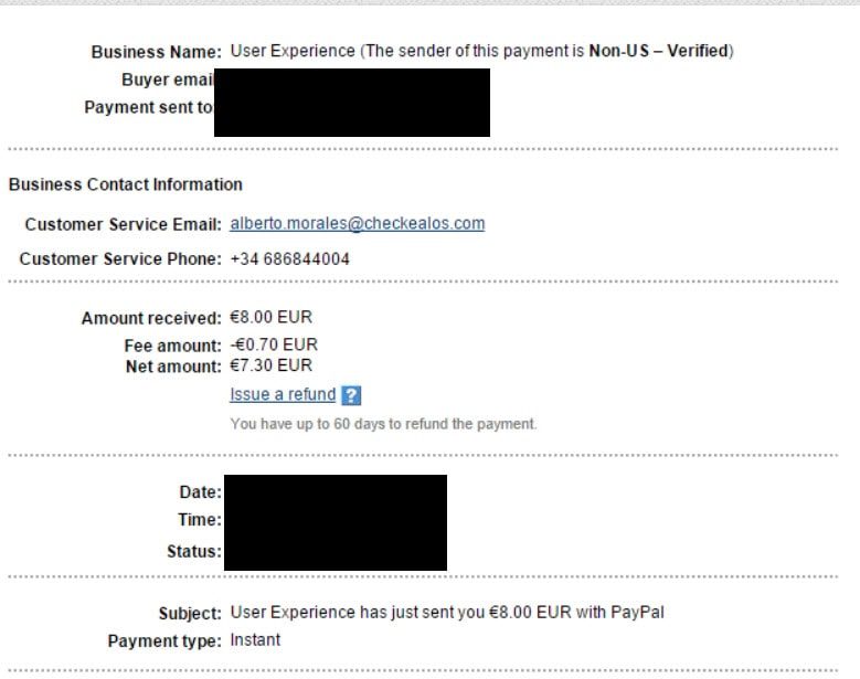 checkealos payment proof paypal
