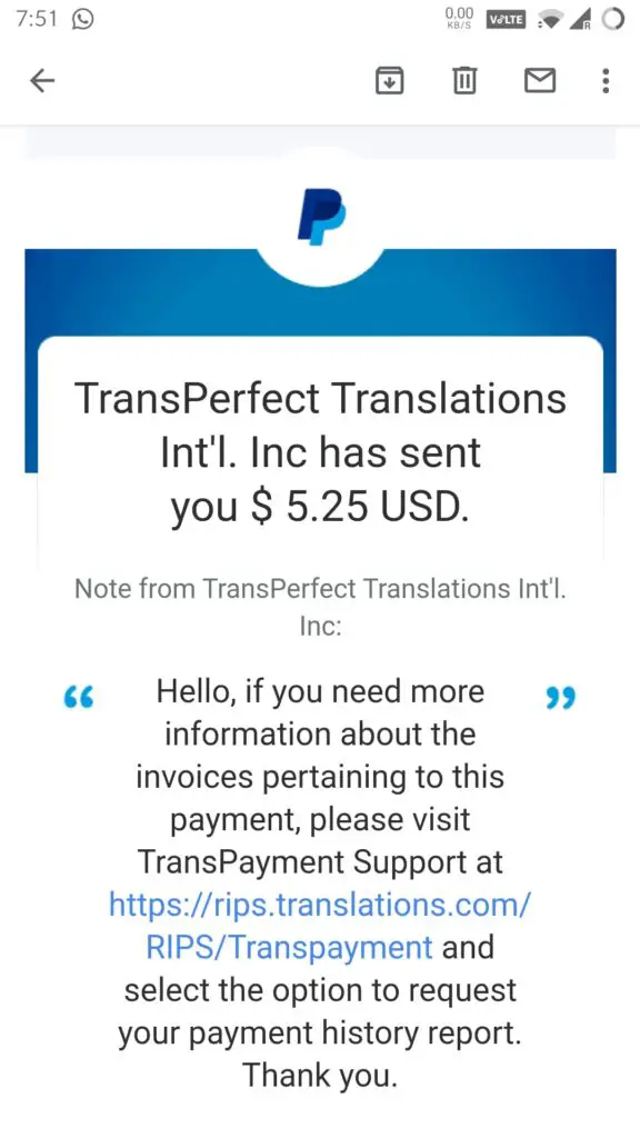 Transperfect Dataforce Payment Proof July 2021