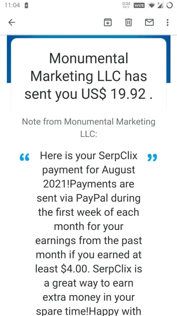 best and legit paid to click website. Serpclix payment proof