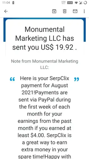 best and legit paid to click website. Serpclix payment proof