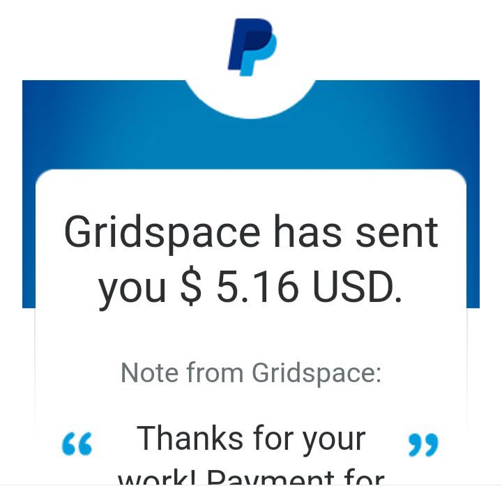 gridspace payment proof (mixer session)