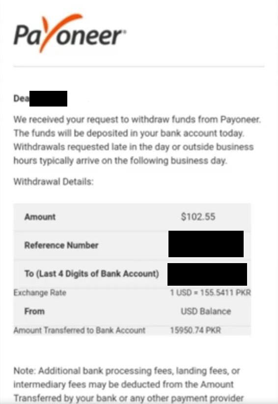 photomath payment proof payoneer