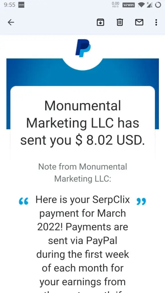 serpclix payment proof latest