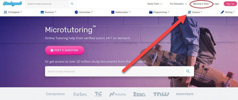 how to become a tutor at studypool