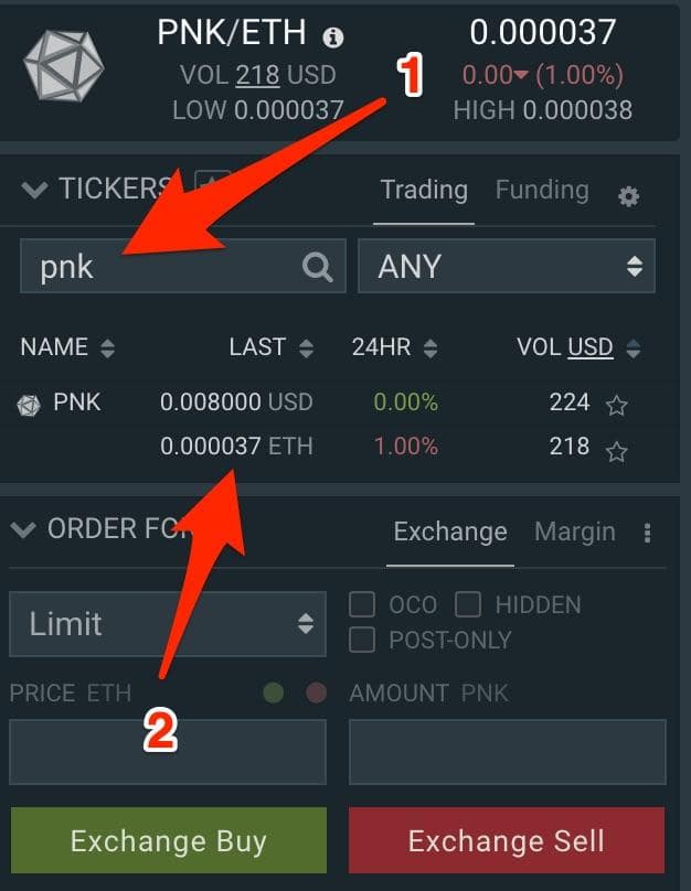 Step by step guide to purchase and add PNK tokens to Kleros