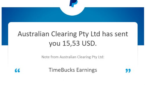 Timebucks payment proof