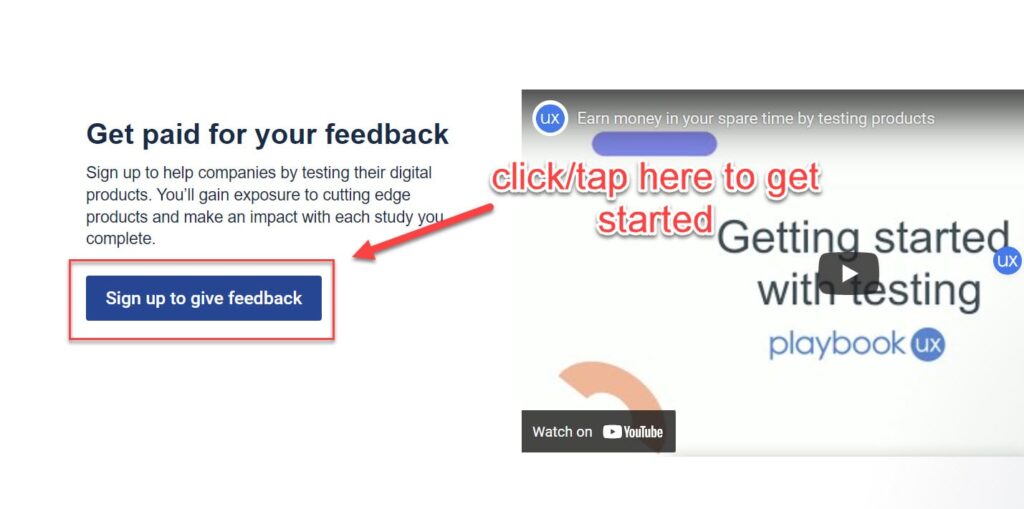get paid for your feedback with playbook ux