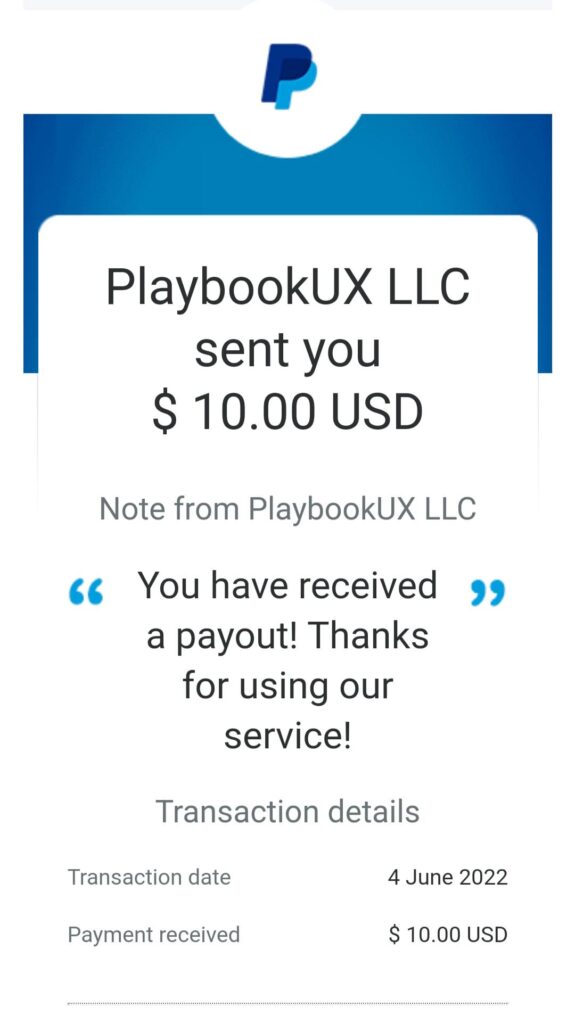 playbook ux payment proof paypal