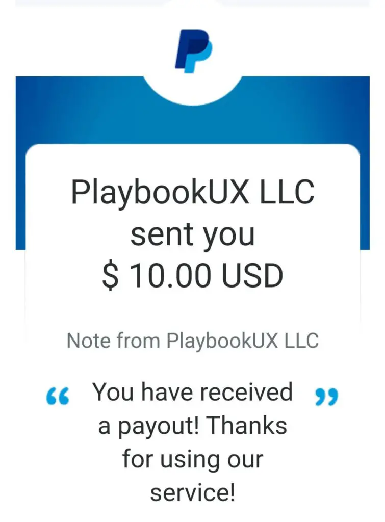 playbook ux payment proof