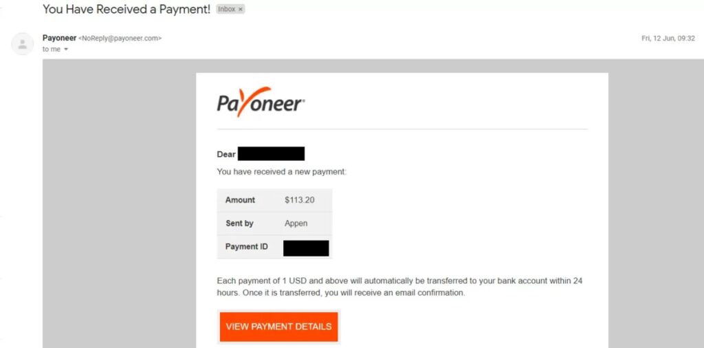 appen uhrs payment proof