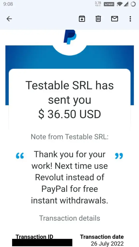 testable minds payment proof october 2022